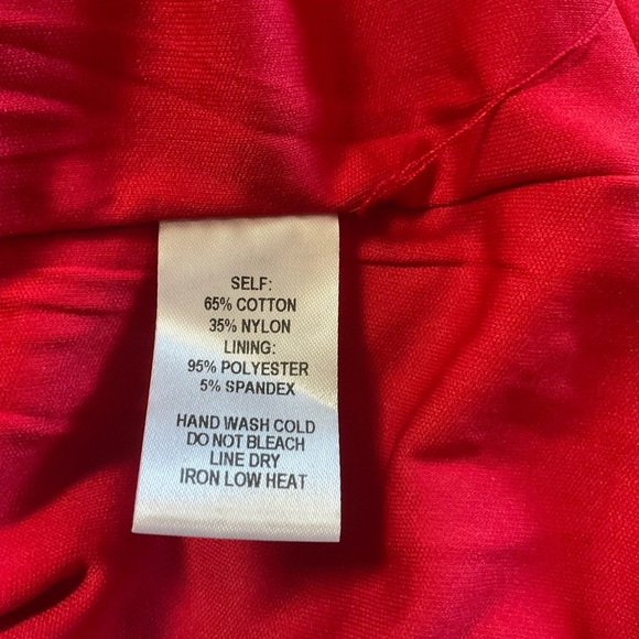 Lulus Red Lace Sheath Dress Short Sleeve Scalloped Hem Size M NWT - Picture 7 of 13